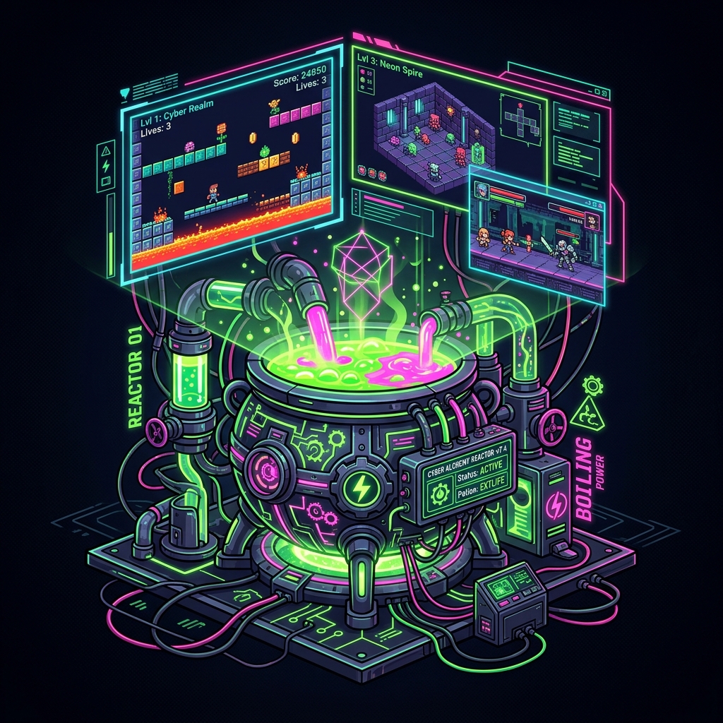 Cybernetic Potion Cauldron Reactor